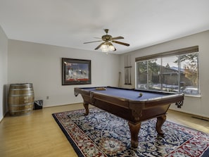 Pool Table in Game Room