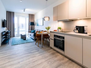 Hafenspitze App. 25- Seebrise - Blick in das Appartement vom Eingang