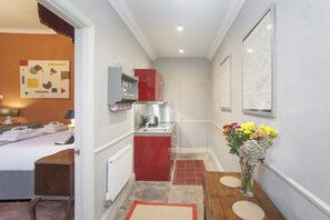 Kitchen through to living area