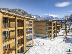 Himmel, Wolke, Schnee, Weiss, Berg, Holz, Gebäude, Die Architektur, Baum, Steigung