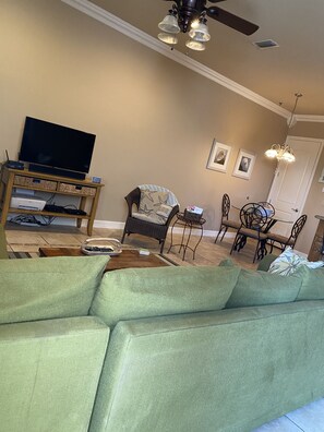 Family/ Great room view into dining area