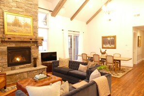 Great Room with a long French farm table for gathering!