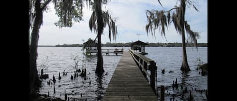 Expansive dock on the St. John's River between Lake George & Little Lake George