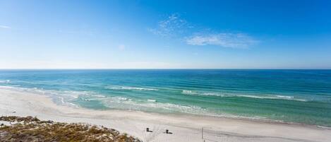 Stunning gulf view from the balcony.