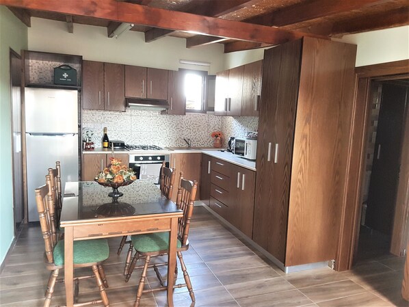 Kitchen and dining room