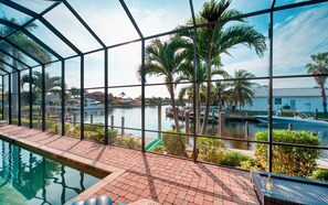 view from pool deck area