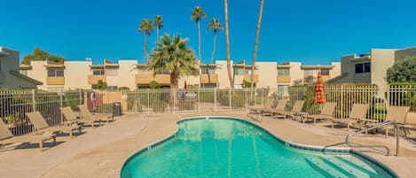 One of four heated pools (heated Oct to May).