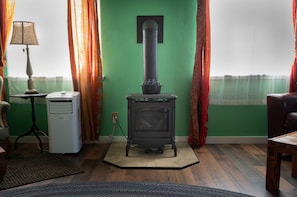 Propane stove to keep you cozy on cool evenings or cold winter days!