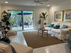 View from LR to backyard. 