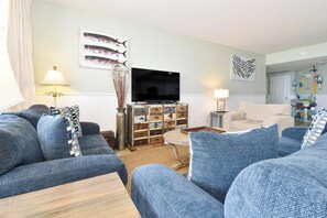 Silver Shells St. Croix 501 - Living Area with TV