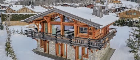 Drone view of the chalet - Chalet Le Chardon Bleu