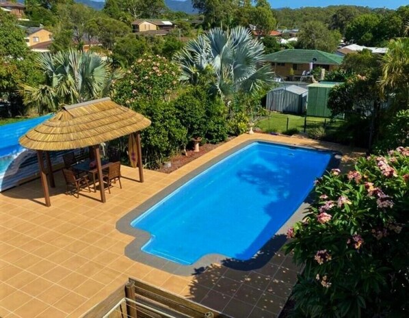 Your pool, from the rear balcony.