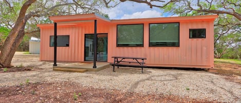 Contactless check in/out at the pink container house