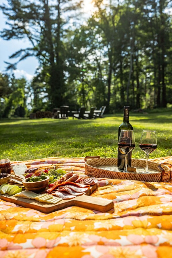Enjoy a private picnic on the front lawn!