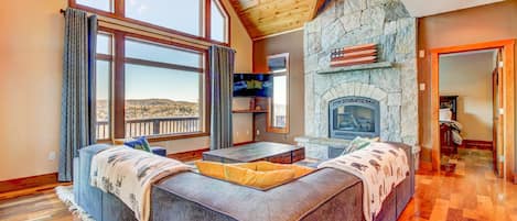 Enjoy the expansive views from our cozy living room