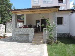 In front of the holiday house