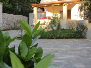 In front of the holiday house