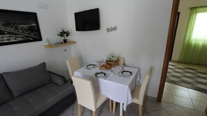 Living room and kitchen