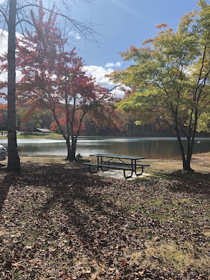 Picnic area on back of Resort 