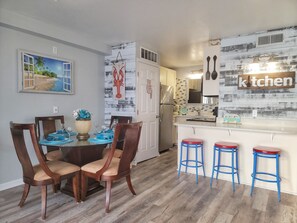Spacious dining area