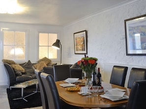 Contemporary living and dining room | The Calving Shed, Near Neilston