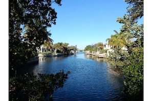 Stunning canal view from living room window