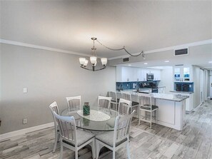 Dining table with seating for 6