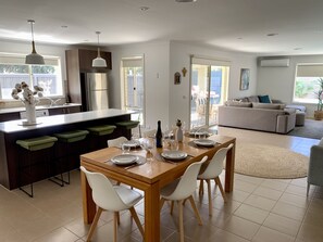 Large open plan kitchen/dining/lounge area