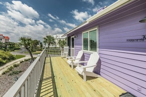 The sundeck is a perfect place to view the island, catch some rays, or watch the evening sunset.