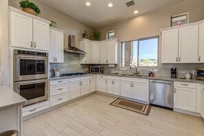 Stainless Steel Appliances - Gas Stovetop and Double Convection Ovens