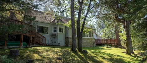 Enjoy the views from one of two spacious decks. Peek-a-boo views of the lake.