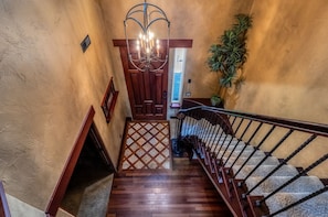 Front entry from open hall upstairs