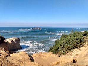 Devils Punch Bowl, 5 minutes drive from the house.