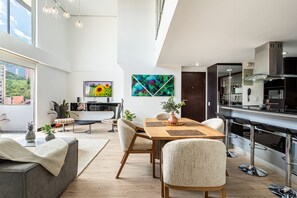 Great light and high ceilings add to your enjoyment.  