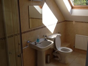 upstairs bathroom with shower