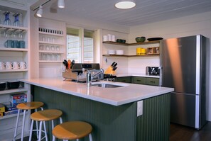 Fully stocked kitchen
