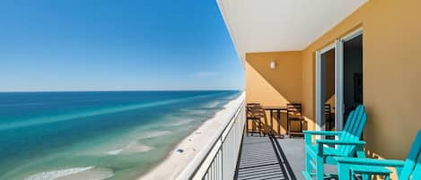 Large balcony with a beautiful view