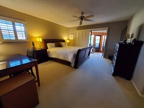 Master bedroom with large walk in closet and 3 pc ensuite