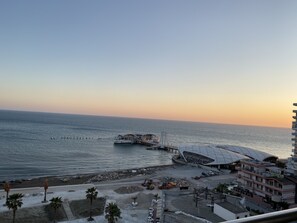 Vista a la playa o el mar