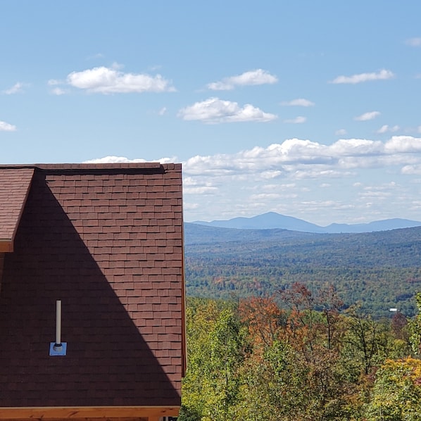 Mount Blue, 33 miles.  View changes constantly with weather, sun light.