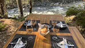 Picnic Table at the River Overlook