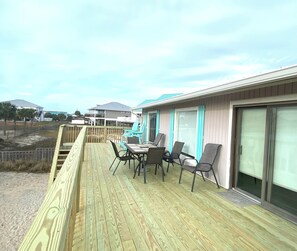 Spacious large deck.