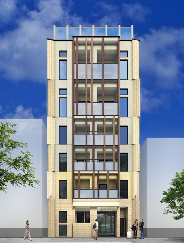 Overnatningsstedets facade
