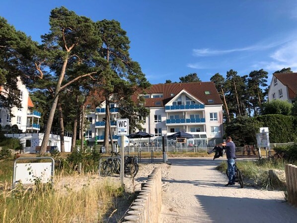Ferienanlage Blaumuschel mit Restaurant und Außenterrasse