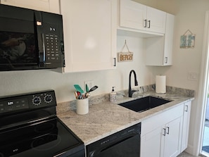 Galley Kitchen heading into living area