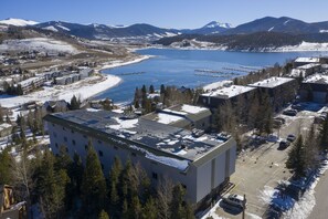 Aerial view of the complex.