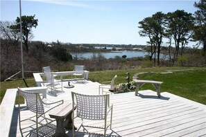 Rear Patio facing Saltwater Millpond