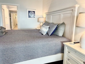 Master bedroom with king-size bed