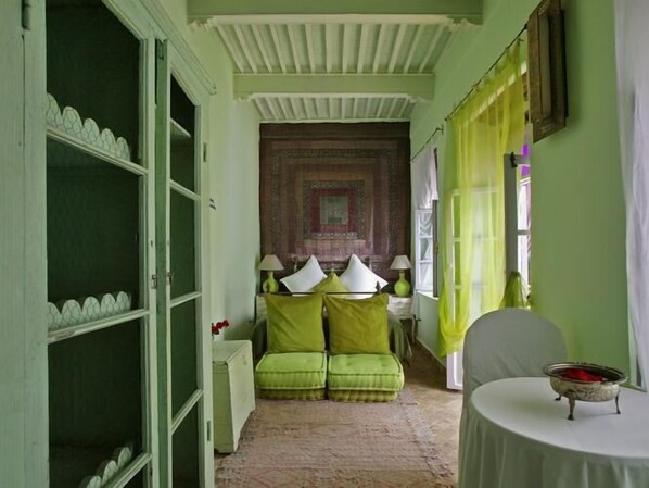 Chambre double confort Vert anis