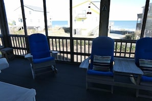 Amazing Ocean Views from the Screened in Porch!
